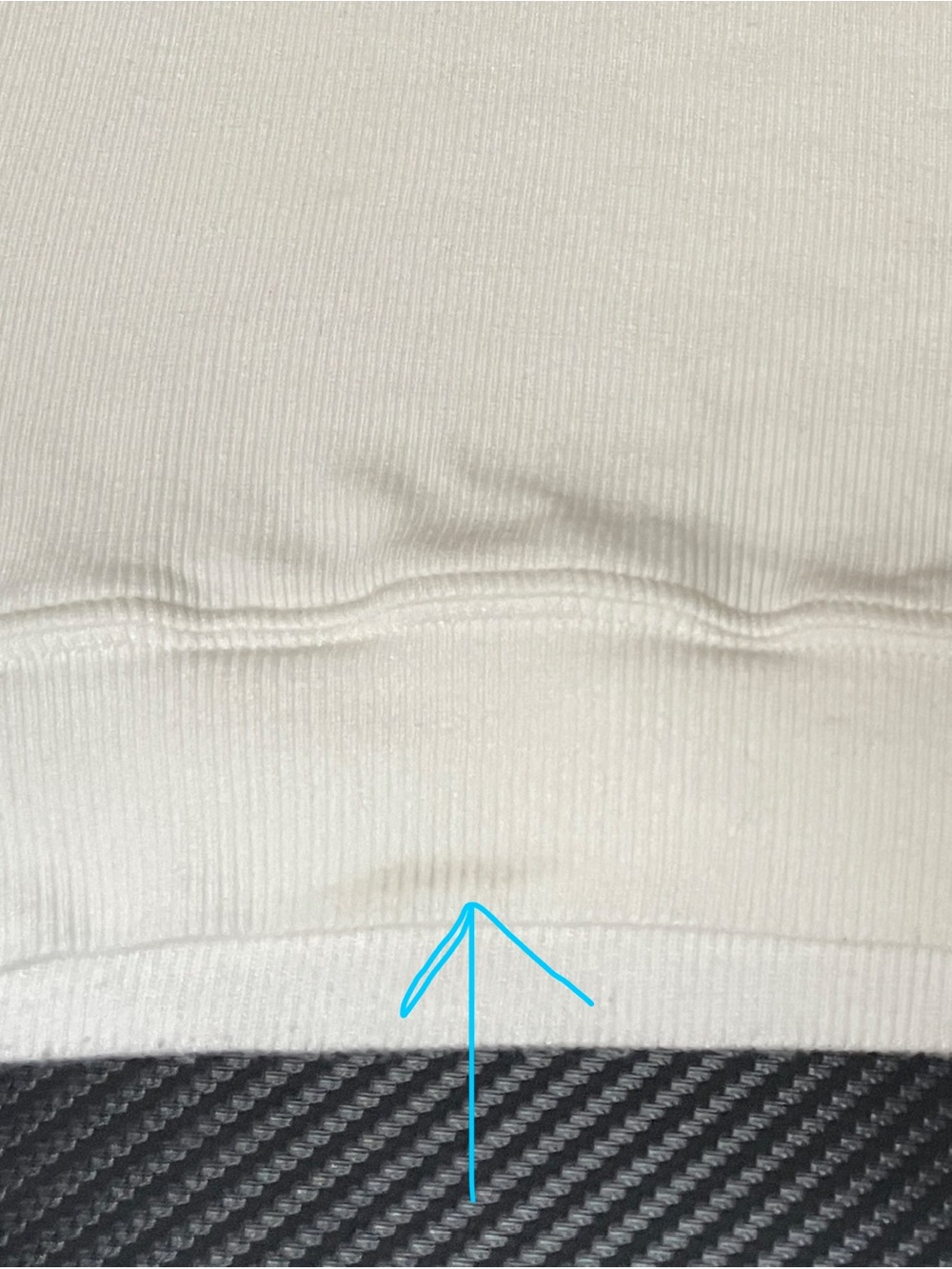 White Ribbed Crop Top - Picture 8 of 11